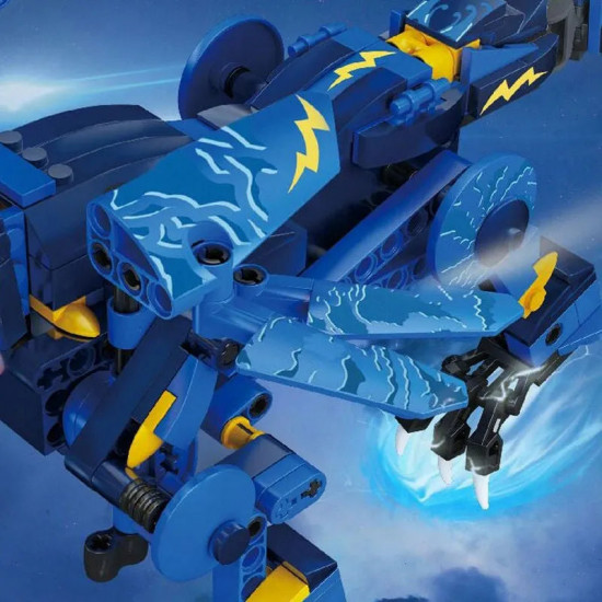 app rc creative sky storm dragon stem robot bricks toy 13147