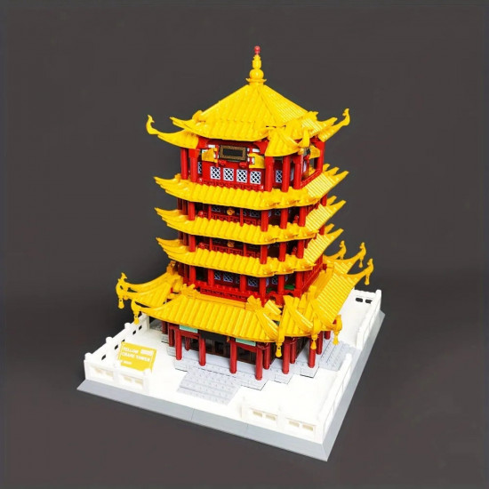 architecture china yellow crane tower bricks toys 6214