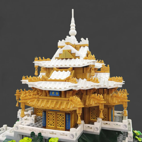 architecture famous china laojun mountain bricks toy