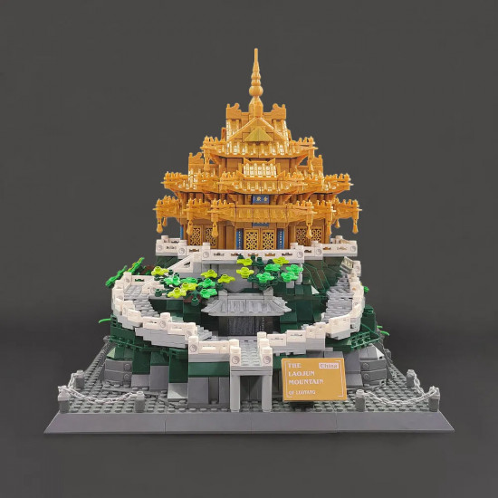 architecture famous china laojun mountain bricks toy