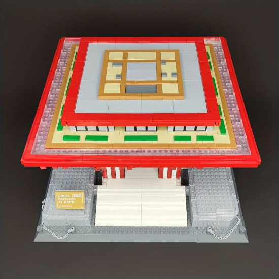 architecture famous china pavilion at expo bricks toy 7210