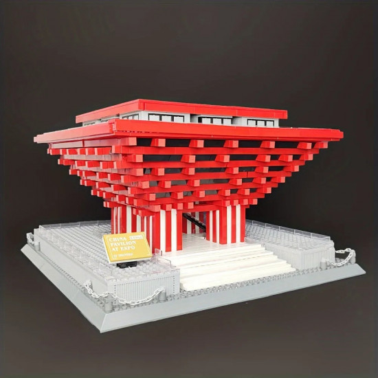 architecture famous china pavilion at expo bricks toy 7210