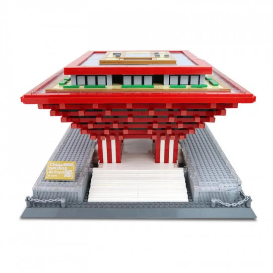 architecture famous china pavilion at expo bricks toy 7210