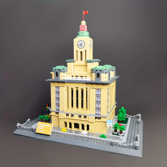 architecture famous shanghai customs house bricks toy