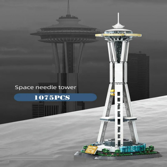 architecture moc 5238 seattle space needle bricks toy