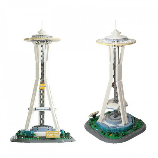 architecture moc 5238 seattle space needle bricks toy