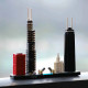 architecture moc chicago skyline bricks toy