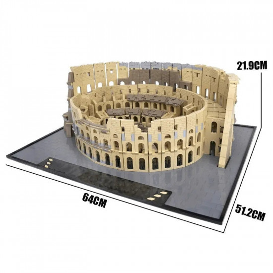 architecture moc creator expert rome colosseum bricks toy