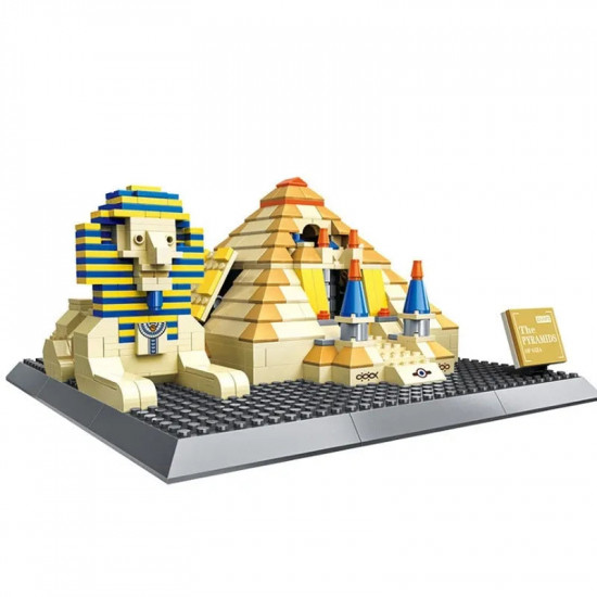 architecture moc egypt pyramid sphinx bricks kids toys