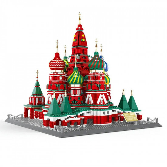 architecture moc famous saint basil's cathedral bricks toys