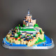 architecture moc famous saint michel mount bricks toy