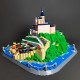 architecture moc famous saint michel mount bricks toy