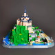 architecture moc famous saint michel mount bricks toy