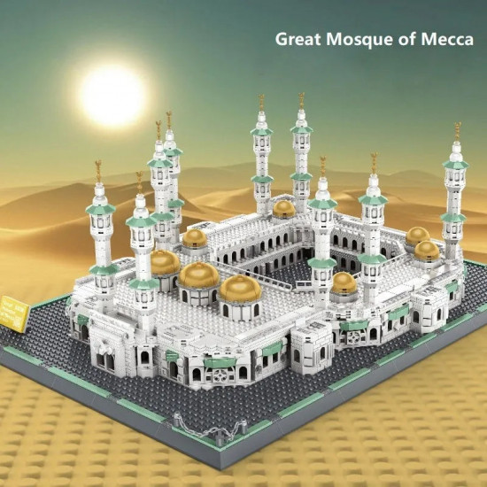 architecture moc great mecca grand mosque bricks toy