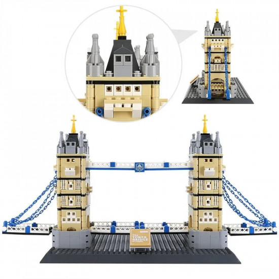 architecture moc london tower bridge bricks toy