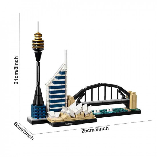 architecture moc sydney skyline bricks toy