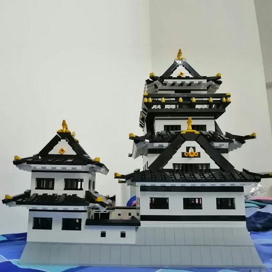 architecture moc view sakura himeji castle bricks toy