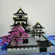 architecture moc view sakura himeji castle bricks toy