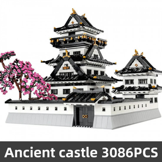 architecture moc view sakura himeji castle bricks toy