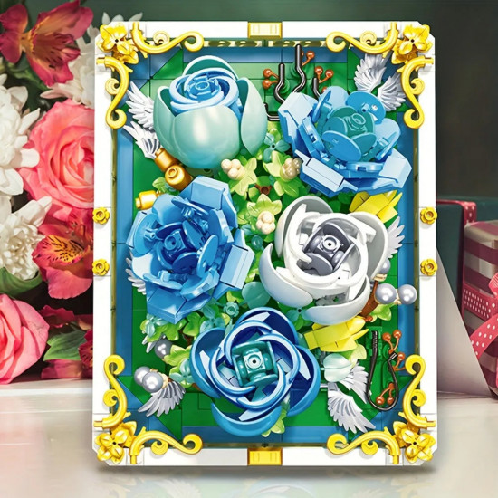 art moc heart of the ocean picture frame bricks toy