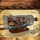 art queen anne's revenge drifting bottle ship bricks toy