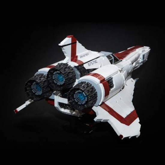 battlestar galactica colonial viper mkii bricks toy moc 9424